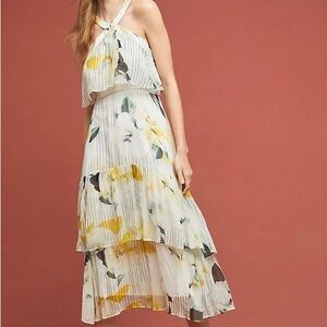 Anthropologie Garden Party Halter Tiered Dress - 6